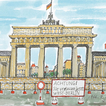 垣内宣子《東西ベルリン分断の象徴ブランデンブルク門（ドイツ）》
