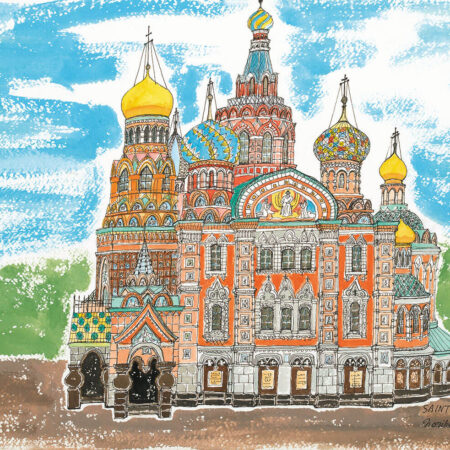垣内宣子《 世界遺産「サンクトペテルブルク歴史地区と関連建造物群」血の上の救世主教会（ロシア）》