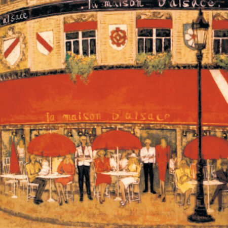 垣内宣子《シャンゼリゼ大通りのレストラン（パリ）》